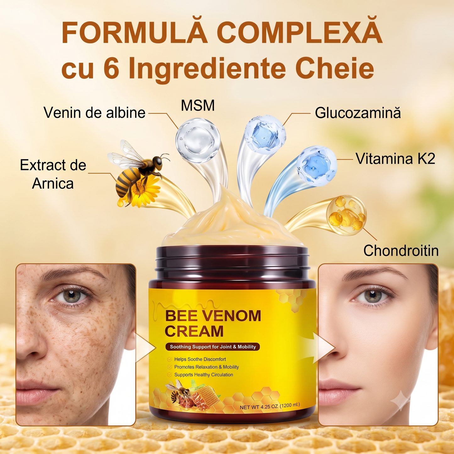 Cremā cu venin de albine- frumusete