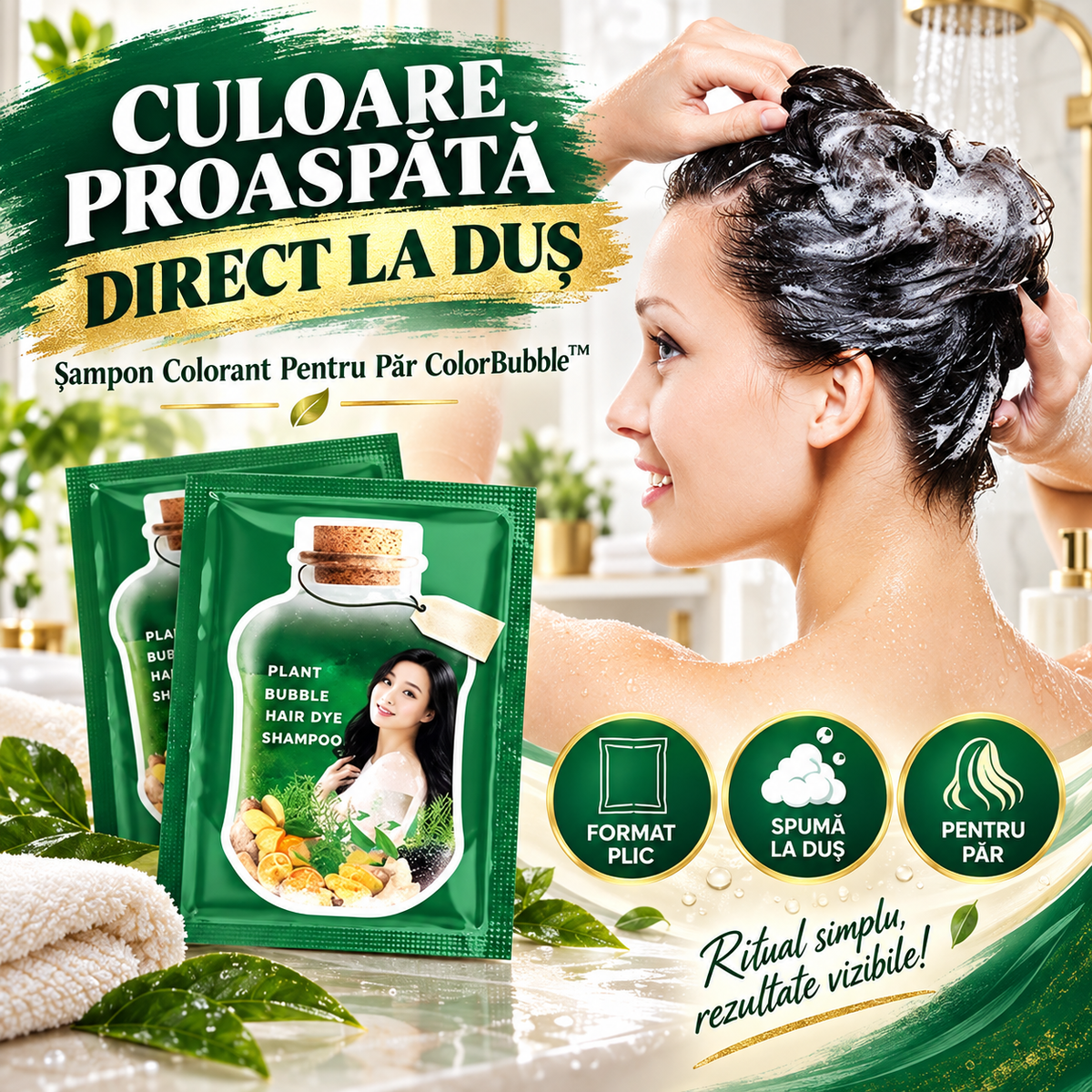 Șampon Colorant Pentru Păr ColorBubble™