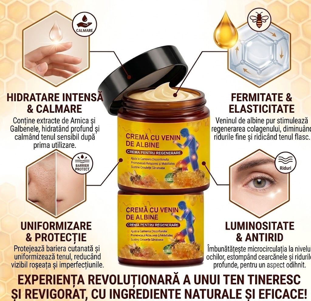 Cremā cu venin de albine- frumusete