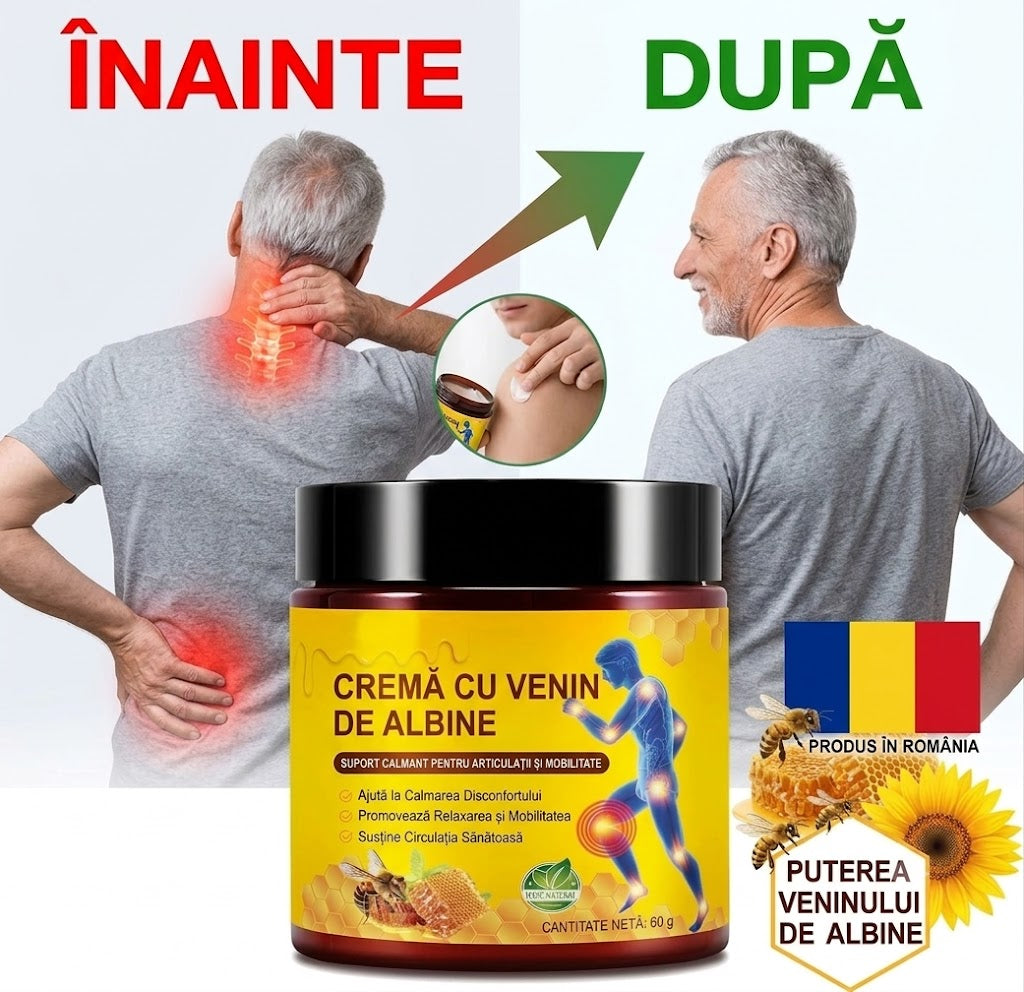 Cremā cu venin de albine- durere