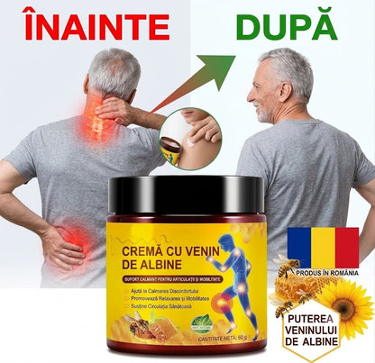 Cremā cu venin de albine- durere