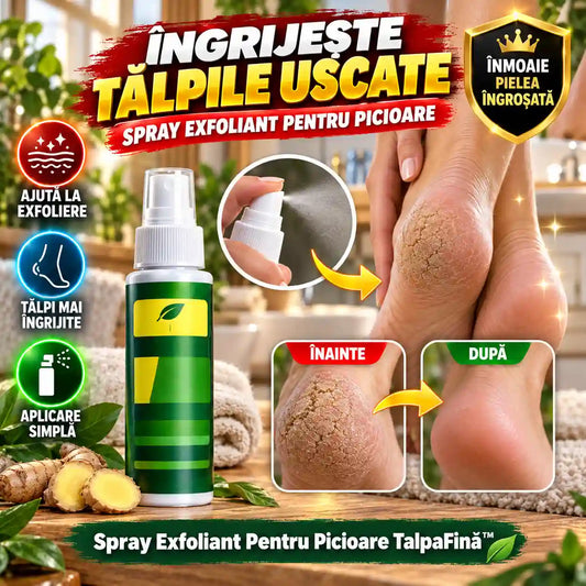 Spray Exfoliant Pentru Picioare TalpaFină™